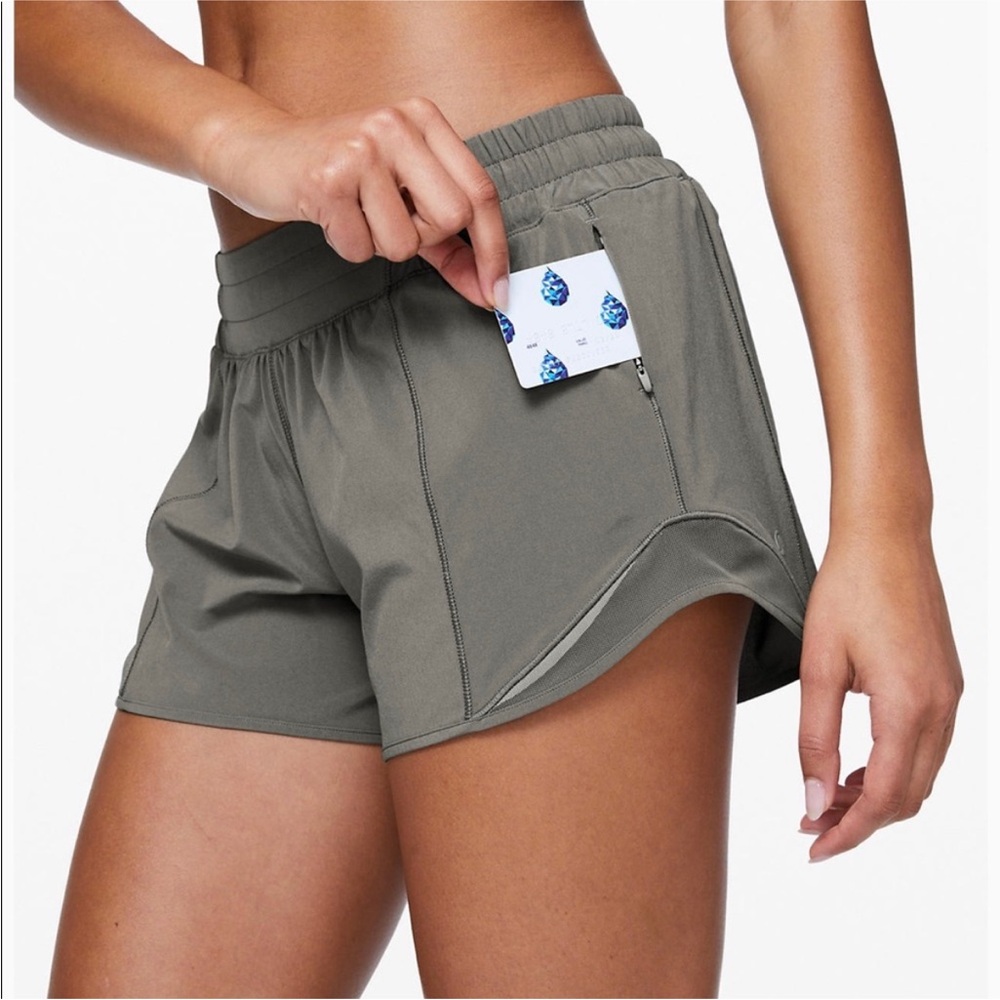 Lululemon Hotty Hot High Rise Lined Shorts 2.5” - Grey - Size 4